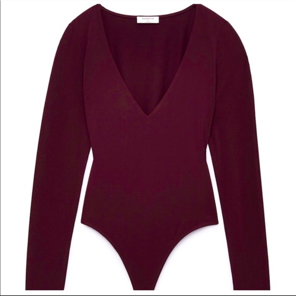 NWOT Aritzia Babaton Perseus Bodysuit Cardamom - small - Picture 1 of 6